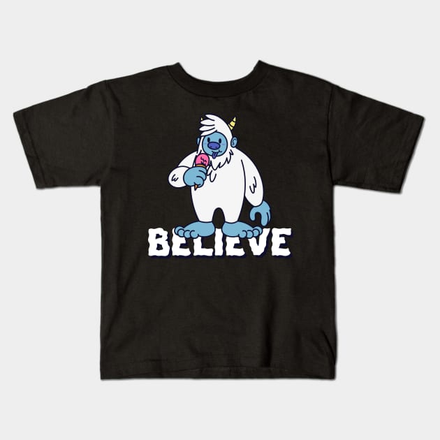 Believe Kids T-Shirt by Ghoulverse